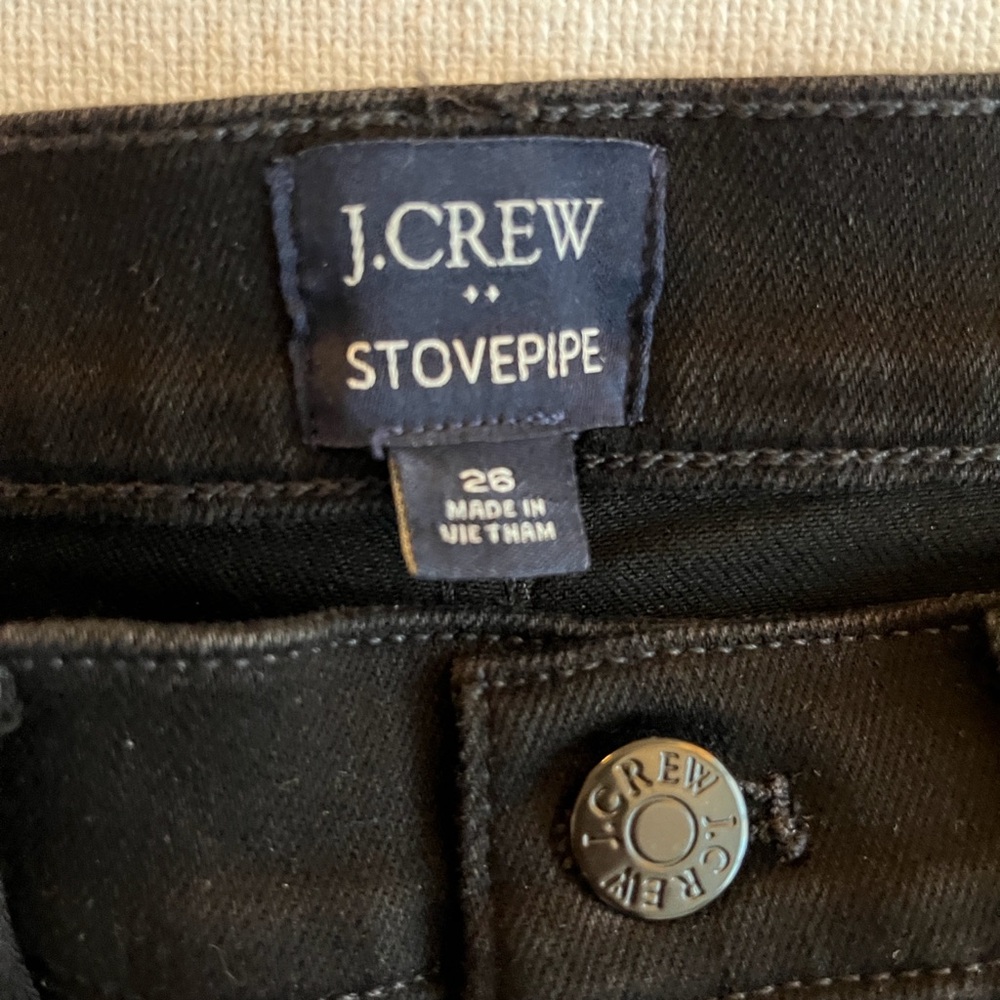 Set of 3 pairs of J Crew Stovepipe denim jeans, size 26 - Picture 7 of 7